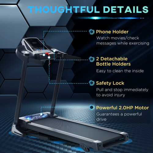 Folding Incline Treadmill 2HP 12.8km/h LED Display 1