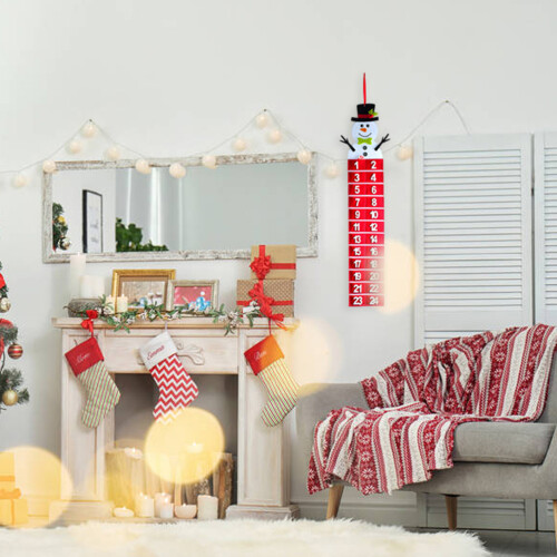 Διακόσμηση ημερολογίου Advent για την πόρτα του σπιτιού, αναστρέψιμη διακόσμηση 2