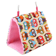 Cálido refugio para pájaros, tienda de campaña colgante, nido, cama para pájaros con interior de felpa suave de diseño especial para loros,