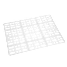 Tapis de sol pour cage pour petits animaux, construction robuste en plastique, toutes les parties arrondies et lisses, idéal pour lapins, cochons
