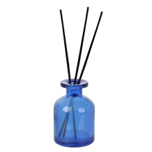 Tom gjenfyllbar glassflaske med aromaterapi, 9 x 6 x 6 cm, 100 ml kapasitet for hjemmekontordekor med solid, tung bunn