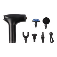 Intuïtieve bediening, mini handmassageapparaat, draagbare elektrische diepweefselmassage, krachtige vibraties met 6 snelheidsinstellingen en