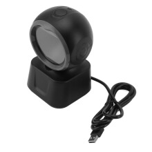 Barcode Scanner Hands Free USB Wired Capture Codes On Screen Plug And Play Super Decoding Ability Infrared Auto Sensing Scanning Anti Shock Design