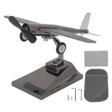 Air Freshener Automotive Aroma Diffuser Solar Panel Power Windmill Propeller Alloy Rotating Air Freshener Anti Slip Mat Decoration Durable Zinc Alloy