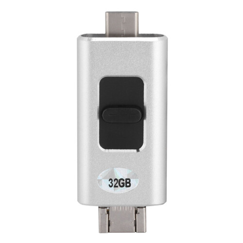 Συμπαγές μέγεθος USB Flash Drive με διπλές υποδοχές, υψηλή ταχύτητα USB3.0Transmission, κέλυφος