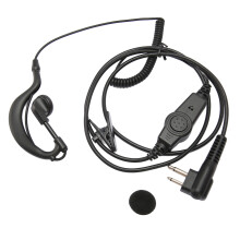 Hands Free Communication Headset With PTT Mic Earpiece Headset For Motorola Radios G Shape Design Noise Reduction Microphone Durable Cable Compatible
