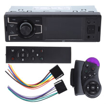 Car Stereo Bluetooth Hands-Free Calling Wireless Music Streaming FM Radio USB SD Card Slot Quick Charge Car Audio Unit