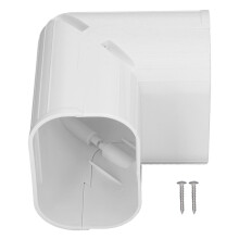 Universelt design, albuebeskyttet PVC-ledningssæt, robust PVC-plastmateriale, vejrbestandigt, dekorativt dæksel, beskytter rør, ledninger kan males