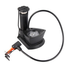 Pompa per bicicletta con impugnatura ergonomica, valvola intelligente, tubo in gomma antigelo, telaio in alluminio resistente, mini pompa da