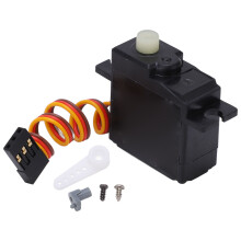 Servomotor cu angrenaj metalic, servo digital standard, control al cuplului de mare viteză, unghi de 180CNC, carcasă centrală din aluminiu,