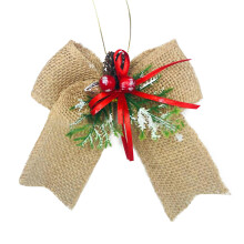 Panglică în stil rustic pentru scopuri decorative, materiale pentru artizanat din pânză de sac naturală, funde decorative rustice din iută