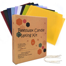 Nature-Inspired Beeswax Candle Kit, Craft Your Own Wedding Candles And Birthday Party Favors, Encourages Creativity With Multicolor (20X20Cm/Piece)