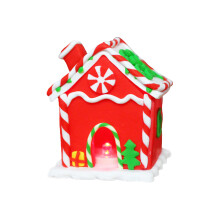 Căsuță de turtă dulce luminoasă, decor de Crăciun perfect pentru satul lui Moș Crăciun, set de ornamente pentru căsuța de turtă dulce,