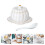 1Set White Ceramic Pumpkin Bowl with Lid Multi-Use Soup Stew Container 10