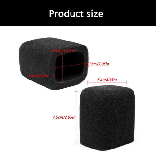 Strong Microphone Cover Thick Microphone Wind defender Screen Sponge Windscreen Upgrades for Wind & Sound Reduction 2