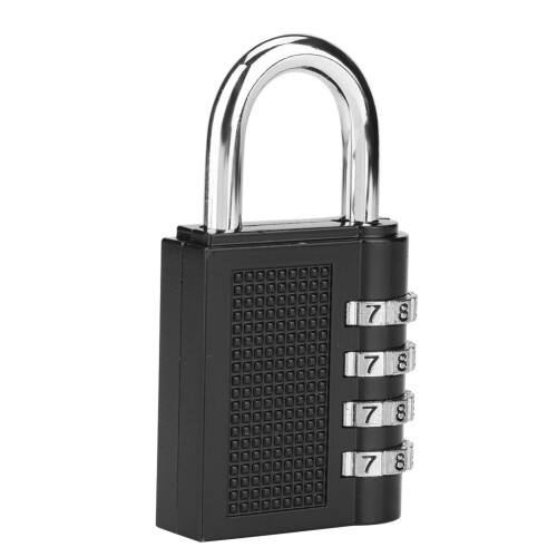 Sturdy Construction Waterproof Anti Rust4Digit Combination Lock Resettable Combination High Security Durable Material Easy Operation Outdoor Use 1