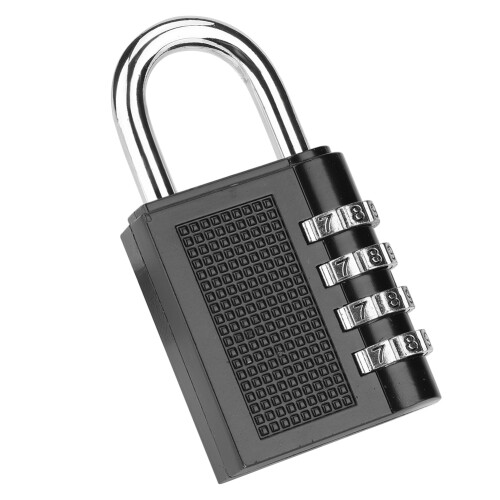 Sturdy Construction Waterproof Anti Rust4Digit Combination Lock Resettable Combination High Security Durable Material Easy Operation Outdoor Use 2