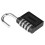 Sturdy Construction Waterproof Anti Rust4Digit Combination Lock Resettable Combination High Security Durable Material Easy Operation Outdoor Use 6