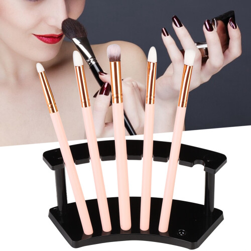 Stylish Design Plastic Pen Holder6-Slots Pen Display Stand Space Saving Easy to Use Waterproof Multi-Functional Use Adjustable Installation for 1