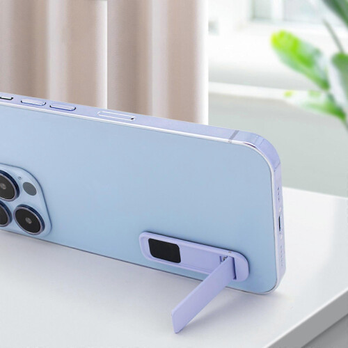 (Blue) Tabletop Phone Mount, Self Adhesive Rustproof Durable Smartphone Holder, Stable No Drill Bracket for Phones Tablets 1