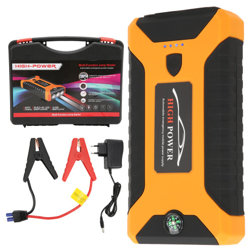 Jump Starter Battery Pack3IN1Road Trip Kit with LCD Display and Emergency Lighting Functionality 2