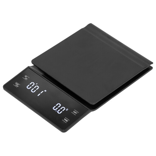 Digital Kitchen Scale For Coffee Brewing With Timer And Backlight Display High Accuracy0.1G Resolution Up To3000G Capacity Unit Conversion And Tare 1