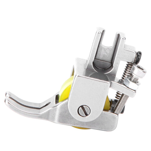 Industrial Sewing Machine Presser Foot Adjustable Rubber Roller For Thick Materials High Performance With Seamless Compatibility On Flat And Computer 2