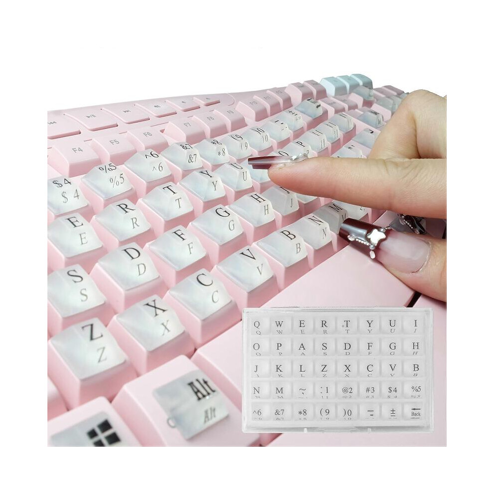 Typing Aid For Long Nails 80-Piece Self-Adhesive Keyboard Protector With Full Legend Print 6446172476351