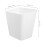 Minkissy 2-Pack Gray Wall Hanging Storage Boxes for Kitchen and Household, PP Plastic Organizer 2