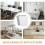 Minkissy 2-Pack Gray Wall Hanging Storage Boxes for Kitchen and Household, PP Plastic Organizer 5