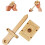 (sword) Handcrafted Wooden DIY Magic Set, Magic Pencil Box, Key Through Coin Magic 1