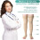Calze a compressione a punta aperta, calze a compressione al ginocchio con compressione graduata 20-30 mmHg, calze a compressione con cerniera per 3
