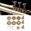 12Pcs Trumpet Accessories Metal Upper/Lower Covers 14