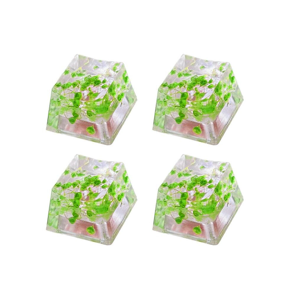 Translucents Leaves Dry Flowers Resins Keycap Mechanical Keyboards Keycap Esc Keycap Gamings Keyboards Keycaps Red 6446172476603