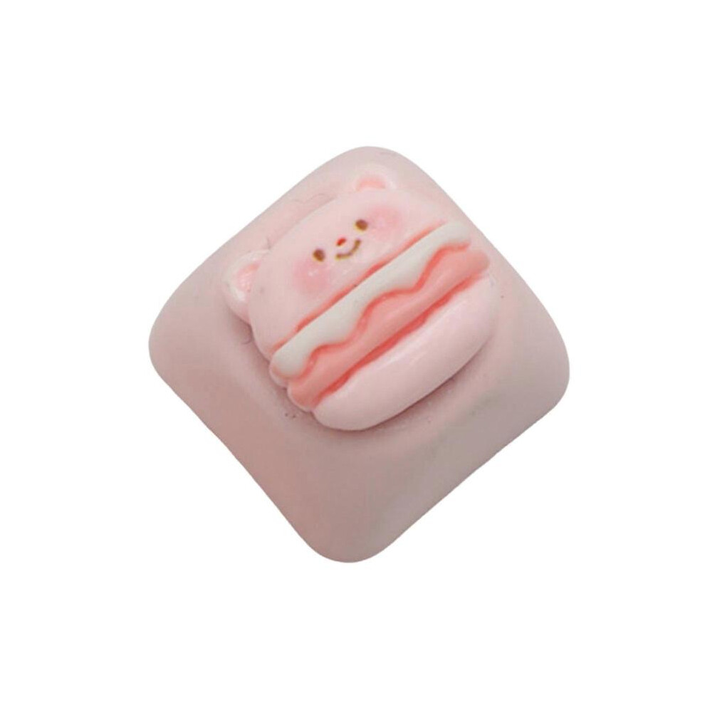 Cartoon Burger Resin Keycap For Keypad Switches Wide Compatibility For Mechanical Keyboards Personalizations Accessory Multicolor 6446172476818