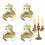 Automatic Candle Extinguisher Ring, 4X Clip-On Wick Snuffer – Compatible with standard candles 5