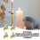 Automatic Candle Extinguisher Ring, 4X Clip-On Wick Snuffer – Compatible with standard candles 7