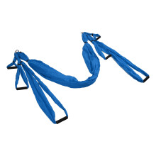 Dark Blue Aerial Yoga Swing Set Polyester Cotton Adjustable for Flexibility