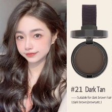 (Dark Tan) Maycheer Pang Pang Hair Shadow – Forehead Grooming Hairline Shadow Powder, Magic Hair Replacement Tool