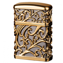 (Golden Ice) Accendino antivento a getto singolo, accendino per sigarette, regalo per uomo