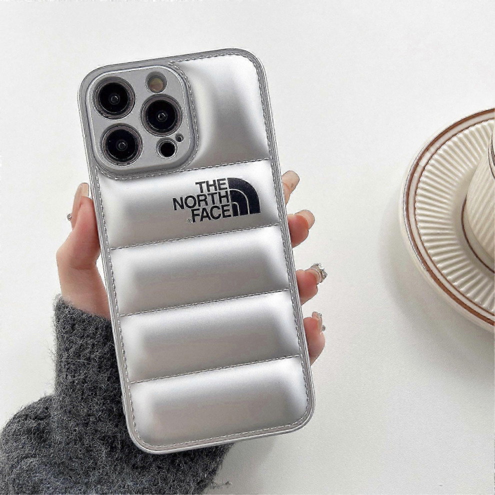 (, Iphone 15) Down Jacket Series Compatible With Apple 16Pro Mobile Phone Case Anti-Fall_uisad Silver 5996097020210