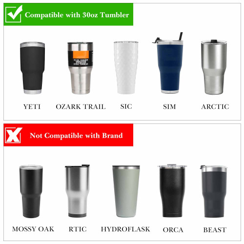Λαβή ποτηριού συμβατή με YETI Rambler 30oz, Ποτήρι OZARK TRAIL, Φορητή αντιολισθητική λαβή για 2