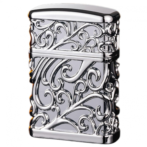 (Silver Ice) Single Jet-Torch Lighter Windproof Cigarettes Lighters Present For Men