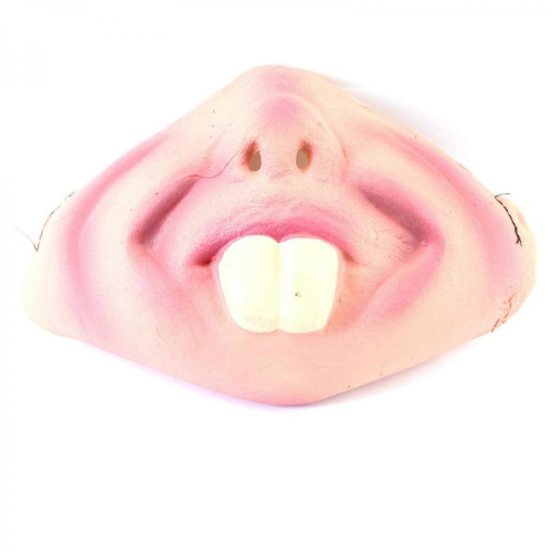(7) Funny Latex Half Face Masks