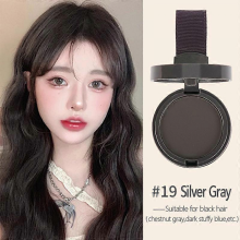(Silver Gray) Maycheer Pang Pang Hair Shadow – Forehead Grooming Hairline Shadow Powder, Magic Hair Replacement Tool