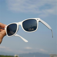 (White) Vazrobe White Sunglasses Women Male Classic Design Plastic Sun Glasses for Adult Red Black Yellow Purple Frame