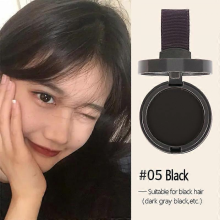 (Black) Maycheer Pang Pang Hair Shadow – Forehead Grooming Hairline Shadow Powder, Magic Hair Replacement Tool