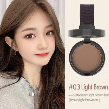 (Light Brown) Maycheer Pang Pang Hair Shadow – Forehead Grooming Hairline Shadow Powder, Magic Hair Replacement Tool