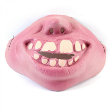 (3) Funny Latex Half Face Masks