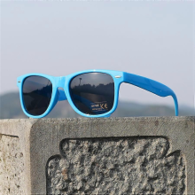 (Blue) Vazrobe White Sunglasses Women Male Classic Design Plastic Sun Glasses for Adult Red Black Yellow Purple Frame